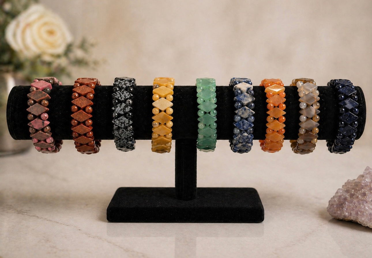 Natural Stone Statement Bracelets