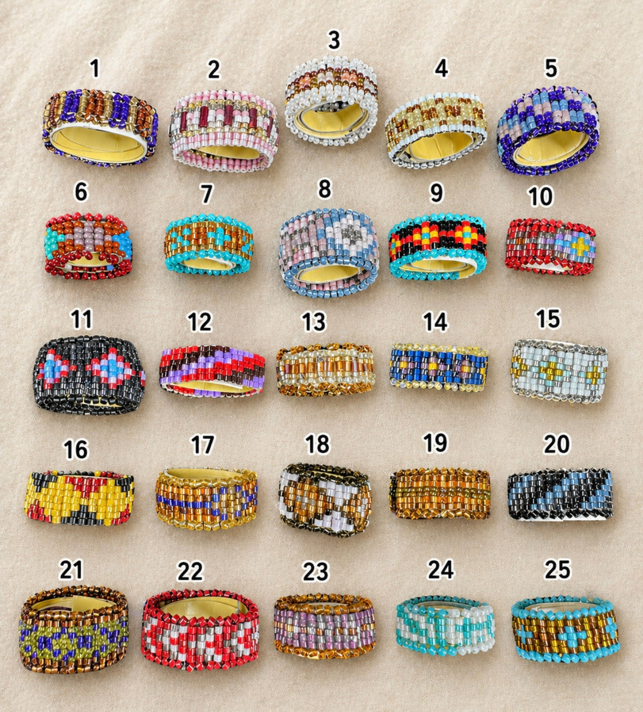 Peyote Stitch Rings